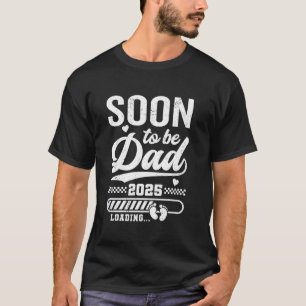 Camiseta Futuro Pai 2025 Anúncio de Gravidez Marido