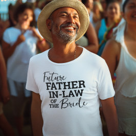 Camiseta Futuro Pai na Lei do Casamento WV da Noiva