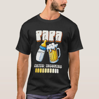 Camiseta Futuro Pai STATUS DE PAPAI CHEGANDO Humorístico Br