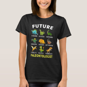 Camiseta Futuro Paleontólogo Crianças Paleontologia Dinossa