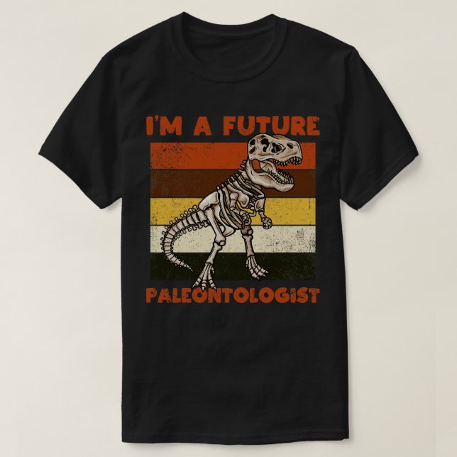 Camiseta Futuro Paleontólogo Dinossauro (Frente do Design)