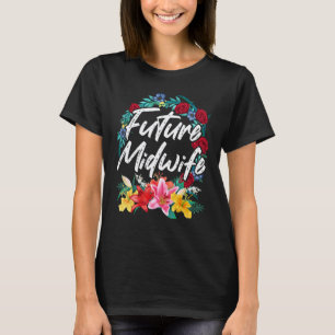 Camiseta Futuro Parteira Estudante de Enfermagem Obstetríci