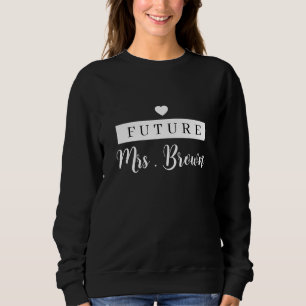 Camiseta Futuro Personalizado, o capuz da noiva da Sra. Swe