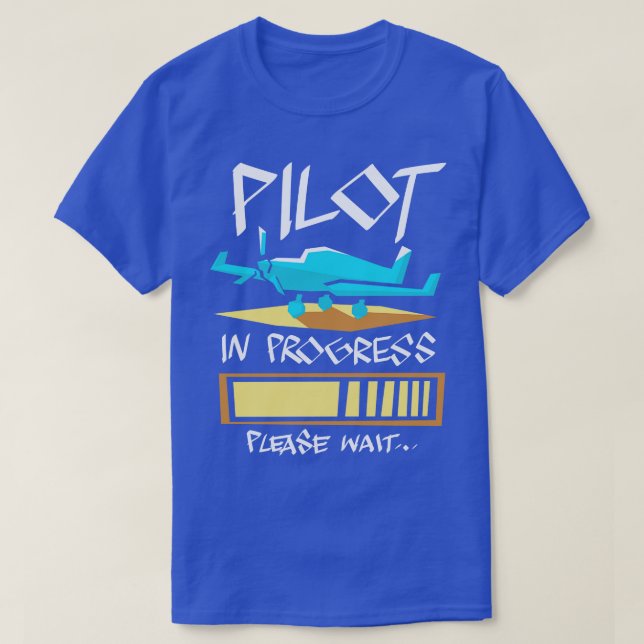 Camiseta Futuro piloto de aviação (Frente do Design)