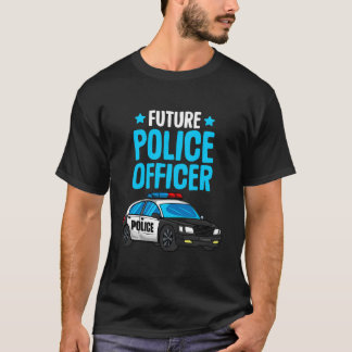 Camiseta Futuro Policial Policial Boys Crianças Todd
