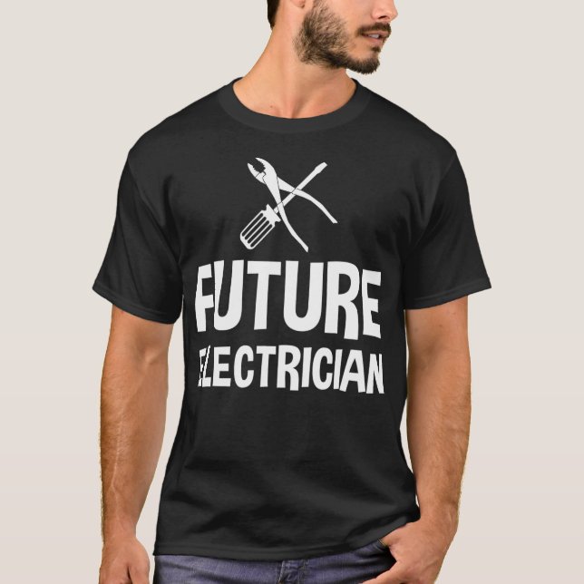 Camiseta Futuro Presente para Crianças Eletrônicas (Frente)