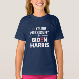 Camiseta Futuro Presidente para Biden Harris Texto Personal