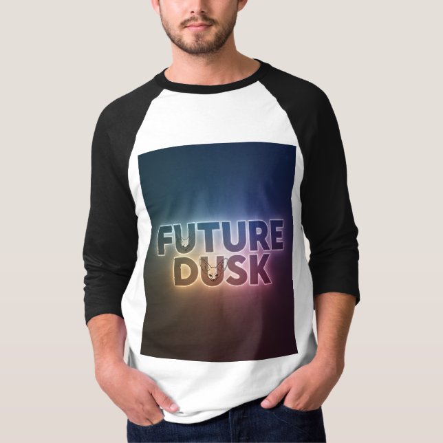 Camiseta Futuro Preso - Design de Neon Desert Fox (Frente)