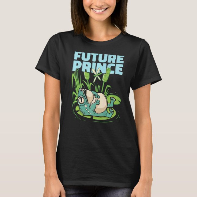 Camiseta Futuro príncipe Sapo Lily Pads (Frente)