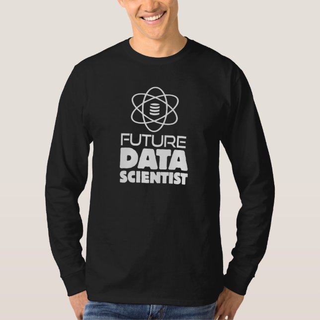 Camiseta Futuro Programador de Trabalho Cientista de Dados  (Frente)