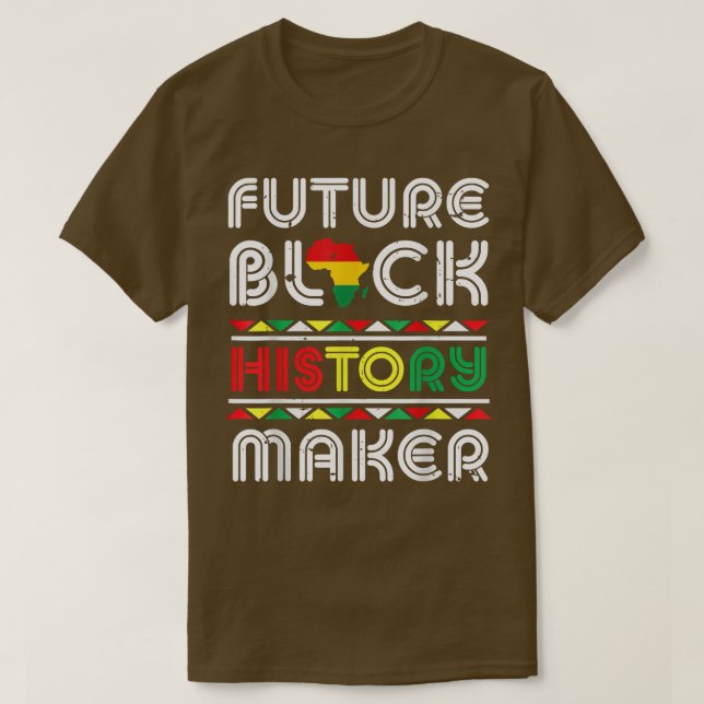 Camiseta Futuro Rei da História Negra (Frente do Design)