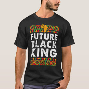 Camiseta Futuro Rei Negro Orgulha Melanina Afro-Americano P