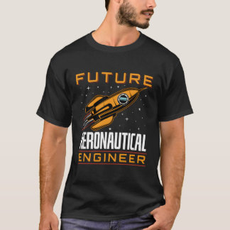 Camiseta Futuro Roc de Engenharia Espacial Aeronáutica