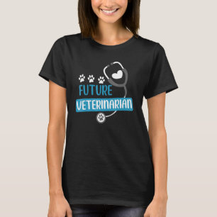Camiseta Futuro Veterinário Vet Costume Kit Homens Mulheres
