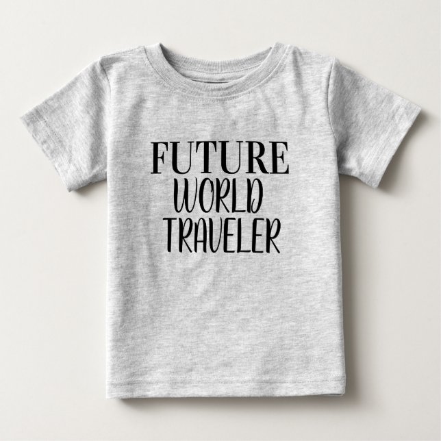 Camiseta Futuro Viajante do Mundo (Frente)