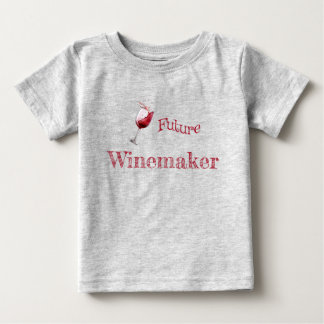 Camiseta Futuro Vinicultor Bebê Amante de Vinho Divertido