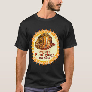 Camiseta Futuros bombeiros do capacete FireFighter