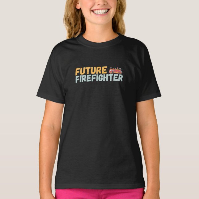 Camiseta Futuros Bombeiros e Crianças (Frente)