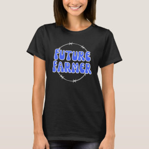 Camiseta Futuros Crianças Fazendas Agricultoras Vacas Galin