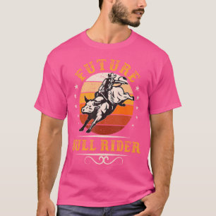 Camiseta Futuros Garotos Montadores de Touro Rodeio Cowboy