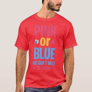 Camiseta Futuros Pais Gravidez Anúncio do bebê Sexo