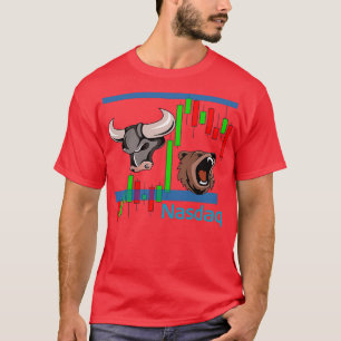 Camiseta Futuros Trading Bear vs Bull Emini Nasdaq NQ