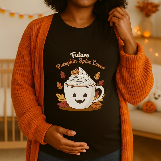 Camiseta Fuunity Maternity Halloween Cozy Queda Gravidez (Criador carregado)