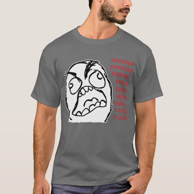 Camiseta Fuuuu do fuuu da cara da raiva (Frente)