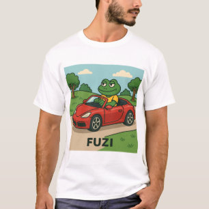 Camiseta FUZI - Rei de viagem   Sapo legal em um conversíve