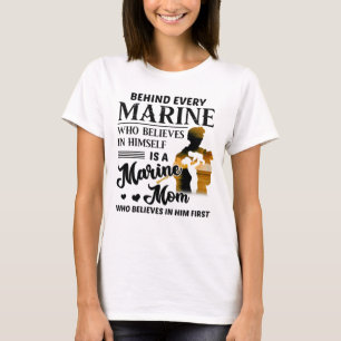 Camiseta Fuzileiro Que Acredita Que É Uma Mãe Marinha Veter
