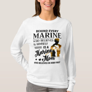 Camiseta Fuzileiro Que Se Acredita É Uma Mãe Marinha