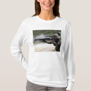 Camiseta Fuzileiros navais que ateiam fogo a espingardas