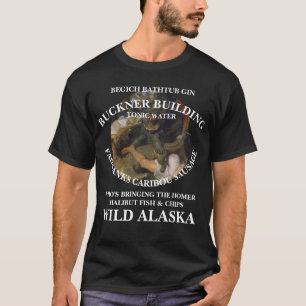 CAMISETA FV COHO AK BANHEIRA GIN SALSICHA DE CARIBU PEIXE C