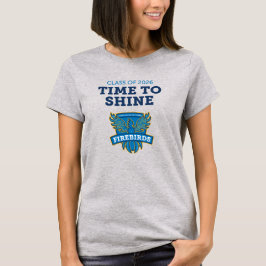 Camiseta FVHS É Hora de Brilhar (Feminina, Cinza)