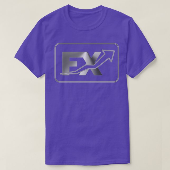 Camiseta Fx forex ou bolsa de valores design (Frente do Design)