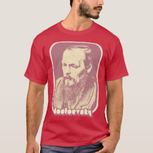 Camiseta Fyodor Dostoevsky Arte De Ventilador Retrorística