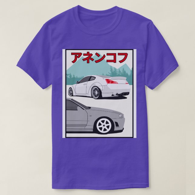 Camiseta g35 vs Skyline r34 (Frente do Design)