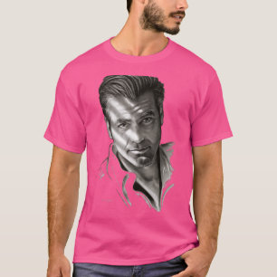 Camiseta G. Clooney Em Preto E Branco