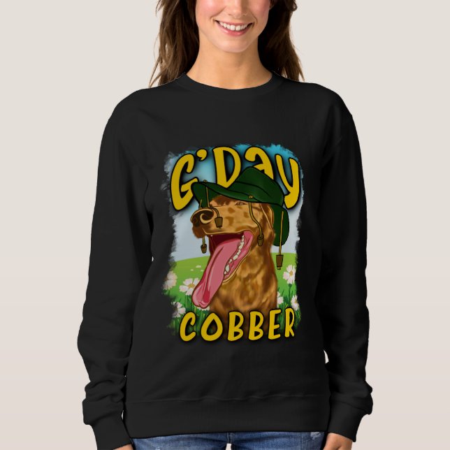 Camiseta G day Cobber  Hello Mate  Australian Dog Aussie Di (Frente)
