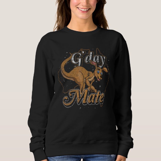 Camiseta G Day Mate Cute Aussie Kangaroo Animal Austrália (Frente)