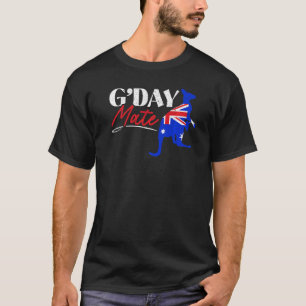 Camiseta G' Day Mate Kangaroo Austrália australiana Aussie 