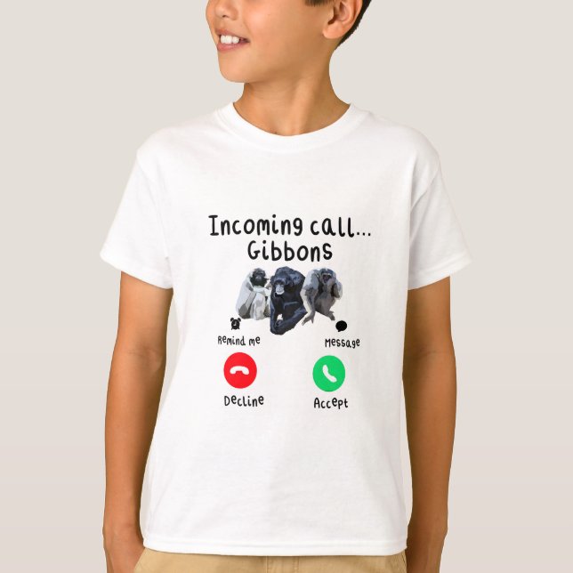 Camiseta G é para Gibbon (Frente)