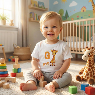 Camiseta G é para Giraffe Toddler Tee