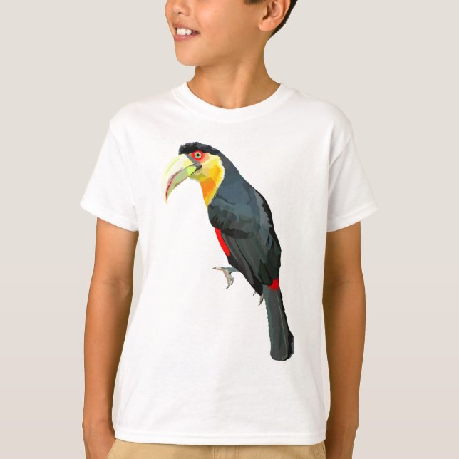 Camiseta G é para Green Billed Toucan (Frente)