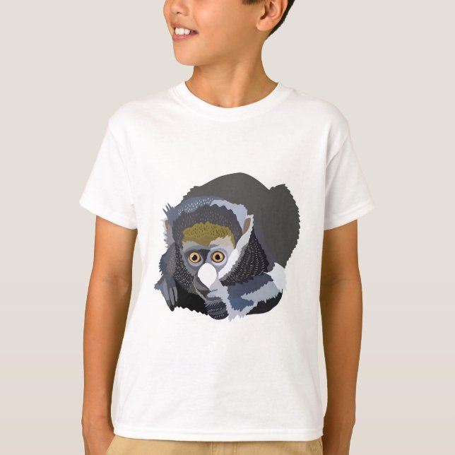 Camiseta G é para macaco com manchas maiores (Frente)