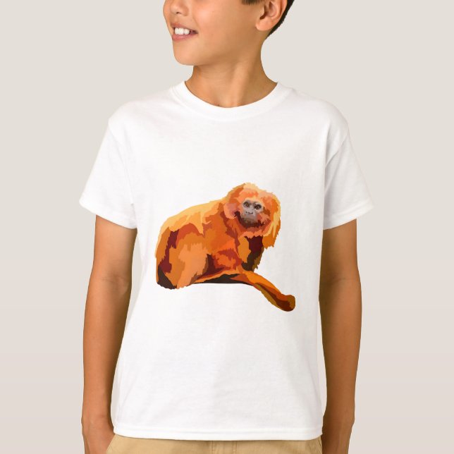 Camiseta G é para o Ouro Lion Tamarin (Frente)