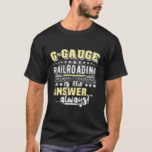 Camiseta G Escala Modelo de Comboio Caminho de ferro G-Esca