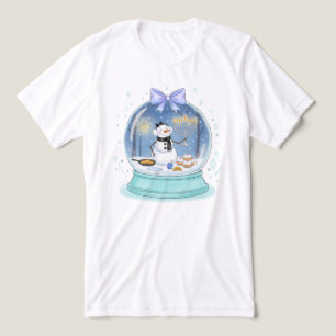 Camiseta G globo de neve de Chanukah