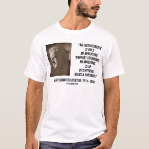 Camiseta G.K. Aventura da inconveniência de Chesterton