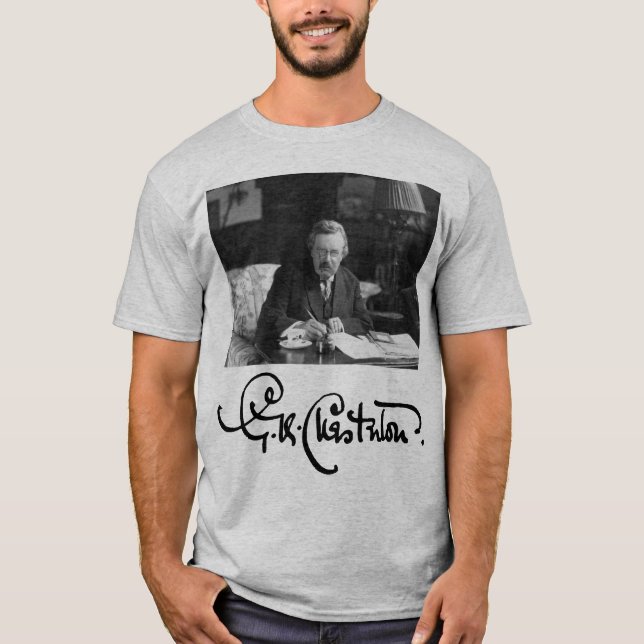 Camiseta G. K. Chesterton no Trabalho (Frente)